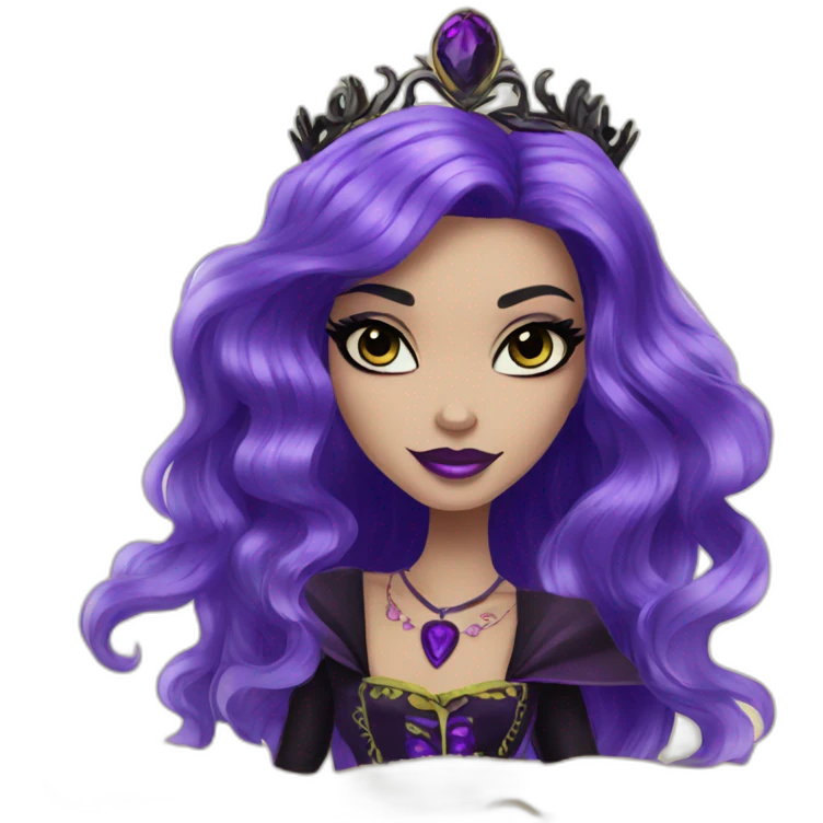 Raven Queen from ever after high emoji