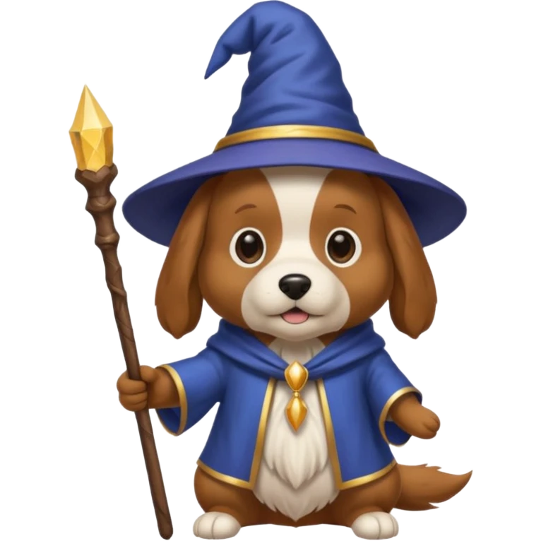 Dog wizard emoji