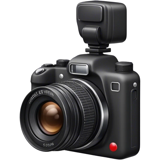 black aesthetic camera emoji