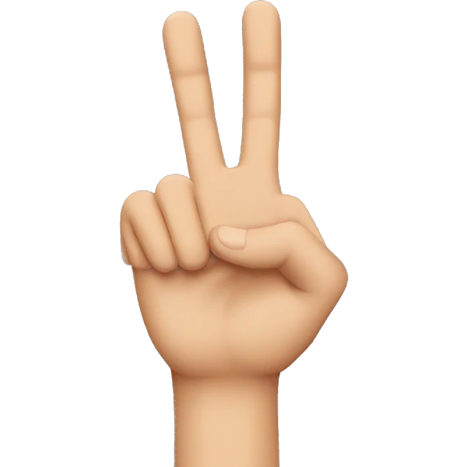 I want you hand emoji