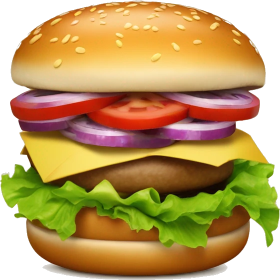 Hamburguesa comiéndose un plátano  emoji