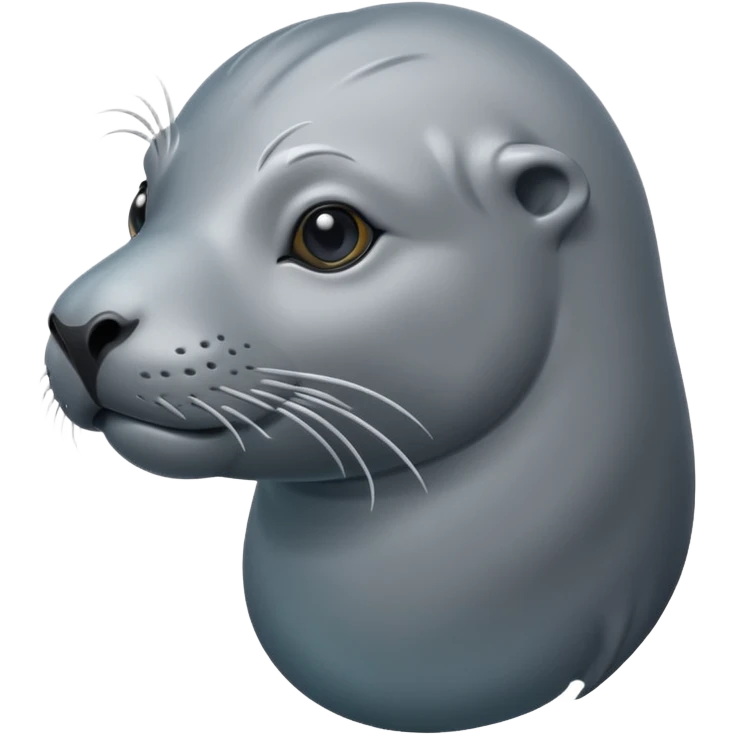 swimming grey sea lion emoji