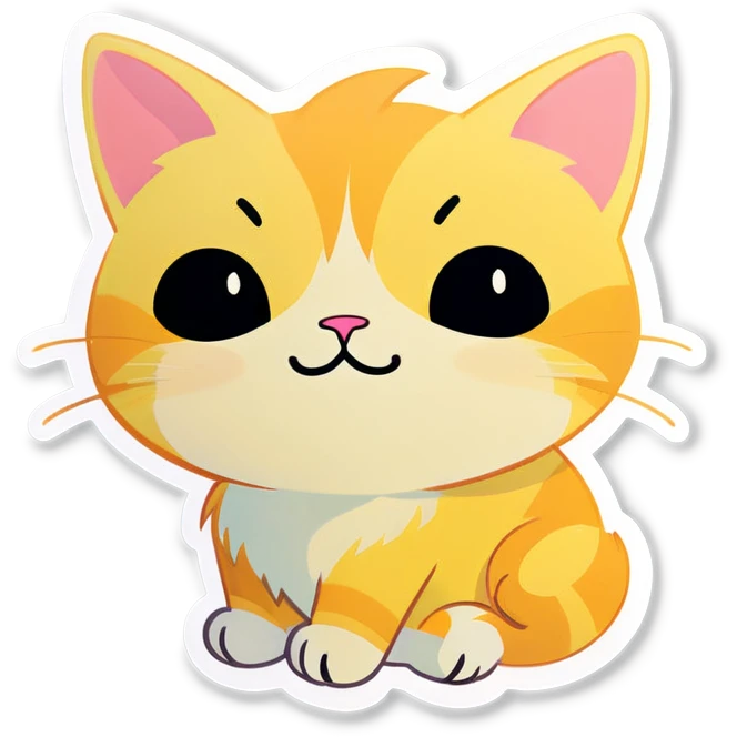 Almost yellow cat  emoji
