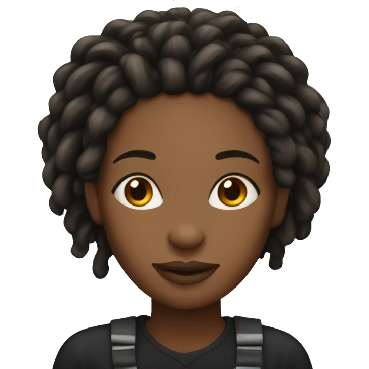 black women with locs emoji