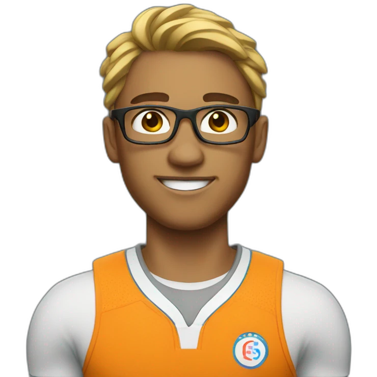 nerdy athlete emoji