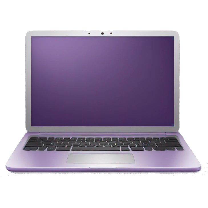 plum purple laptop emoji