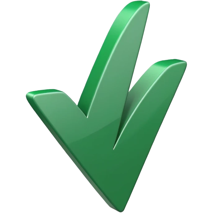 green check mark no circle emoji