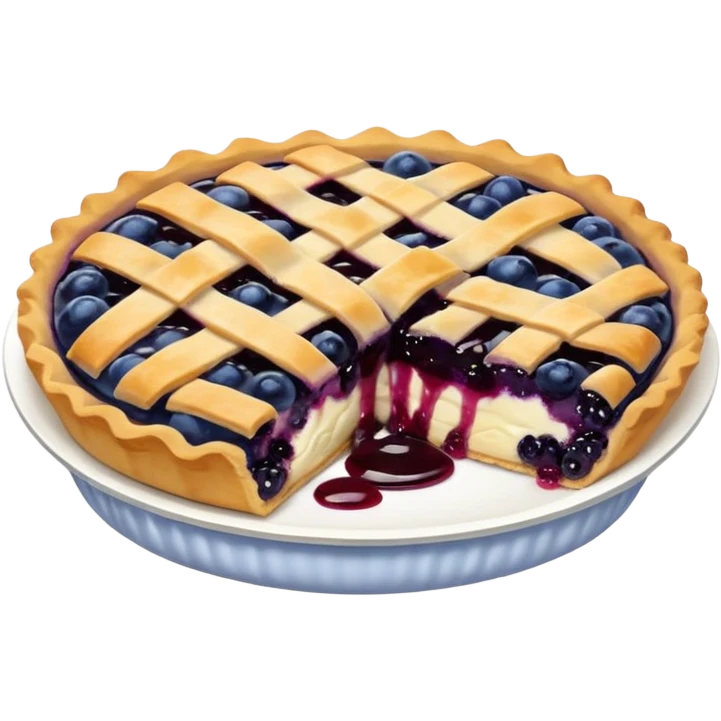 Make an emoji of a blueberry pastry (small) that's broken off a bit so you can see the blueberry jam emoji