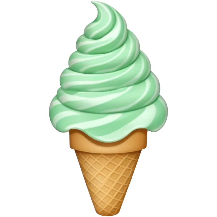 peppermint ice cream emoji