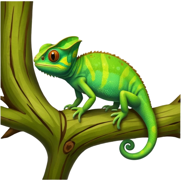 green chameleon emoji