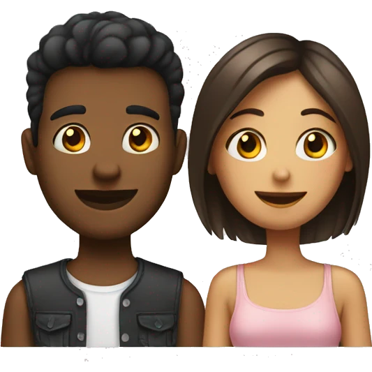 A girl and her boyfriend emoji emoji