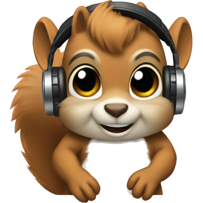 Squirrel dj emoji