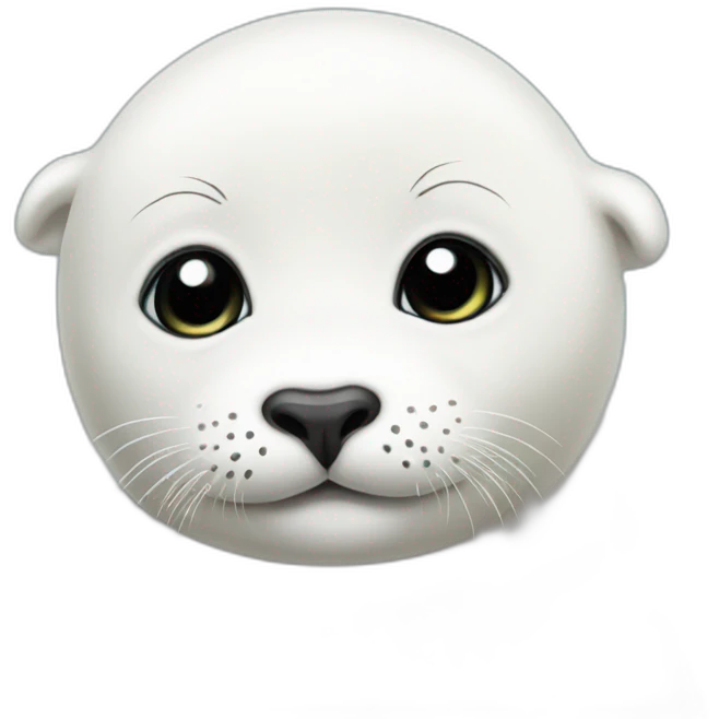 white baby seal emoji