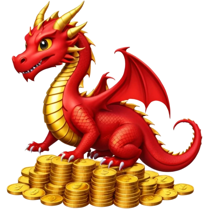 strack coins red dragon emoji