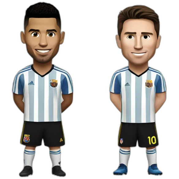 Ronaldo et Messi emoji