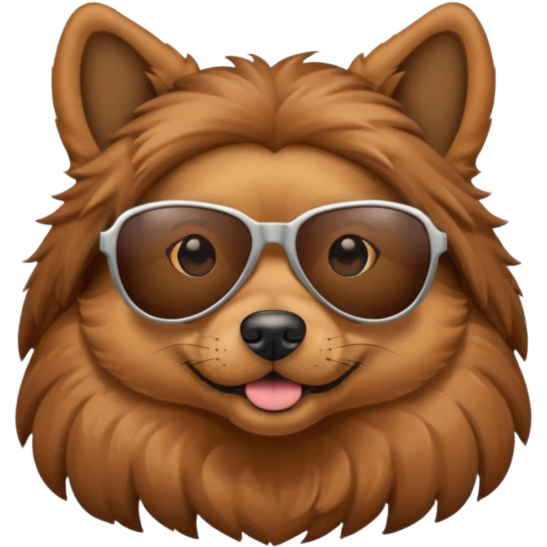 Dog wearing sunglasses emoji