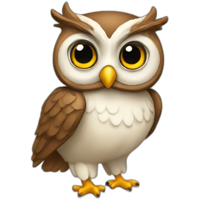 Owl intellectually smart and well connected Real estate emoji
