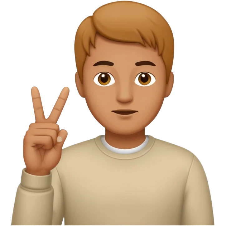 Man doing middle finger emoji