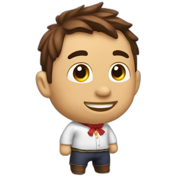Toro diciendo hola emoji