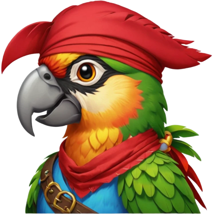 pirate and parrot emoji