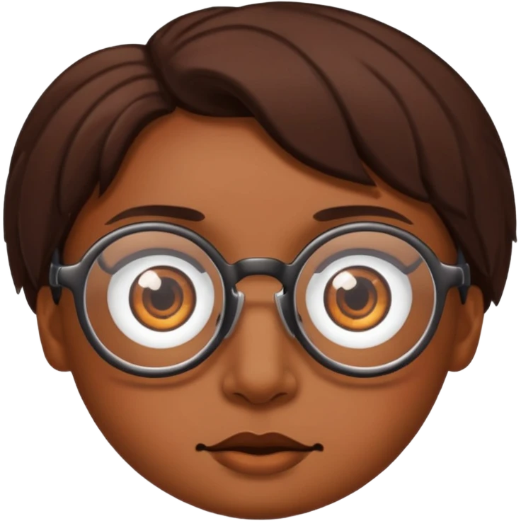 just eyes with glasses, no faces emoji