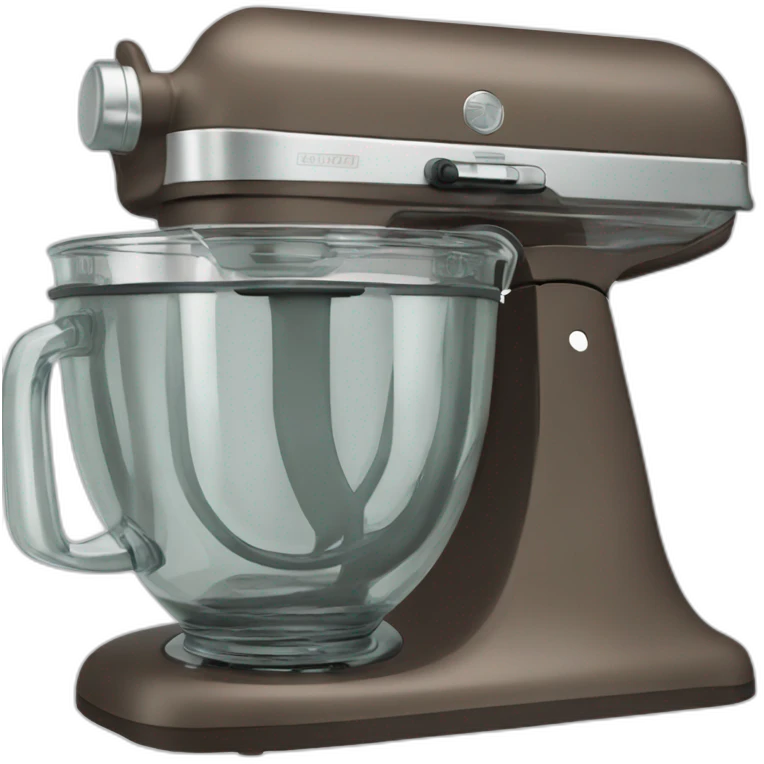Stand mixer with clear glass bowl emoji
