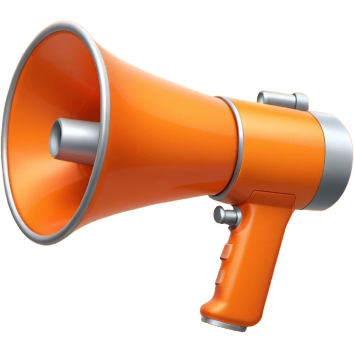 megaphone projecting sound emoji