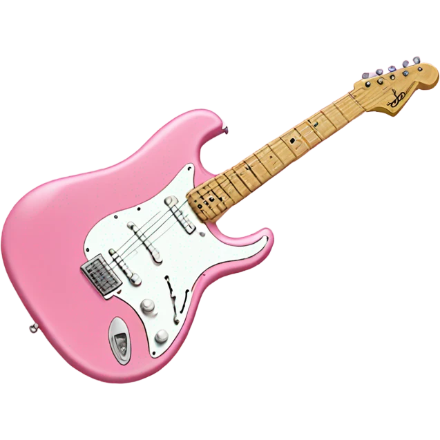 Pink fender Stratocaster emoji