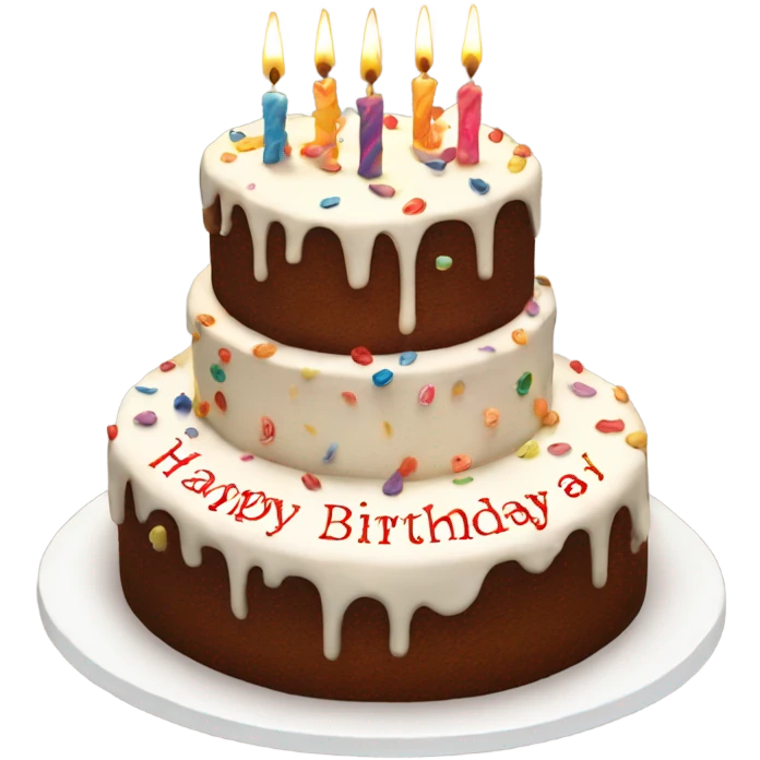 Happy Birthday cake with Mubashar text on it emoji
