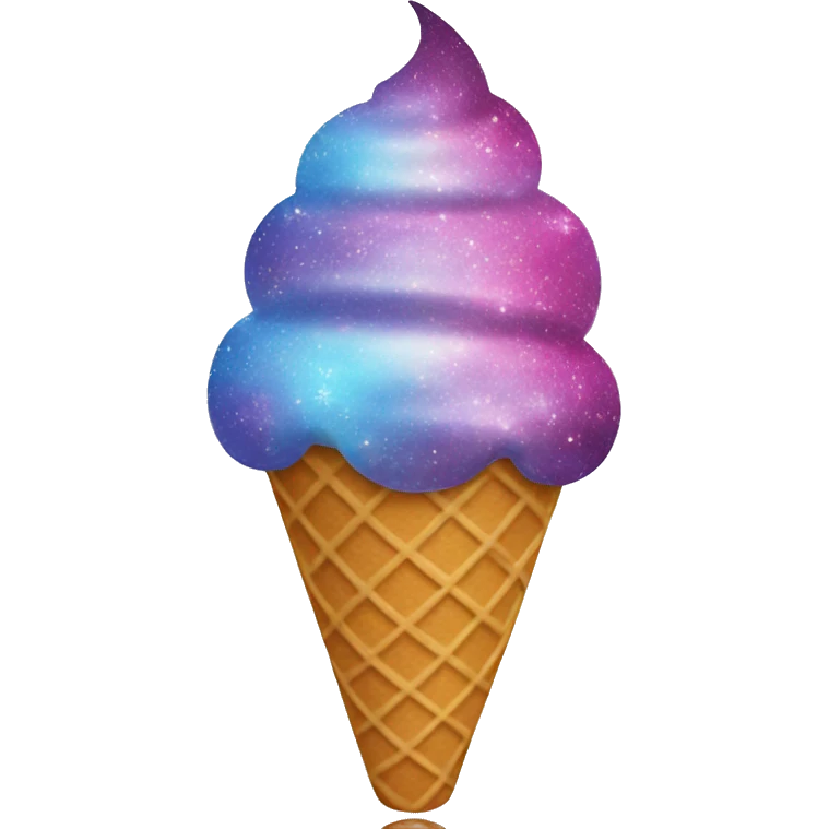 Galaxy Ice cream cone emoji