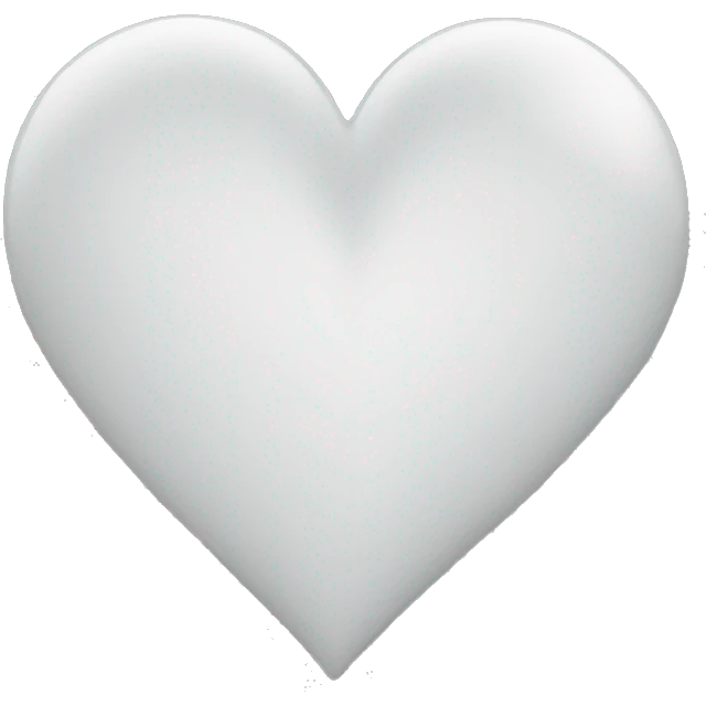 White heart emoji