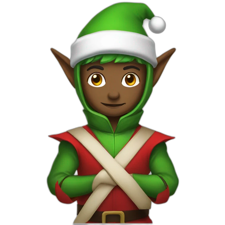 christmas elf ninja emoji