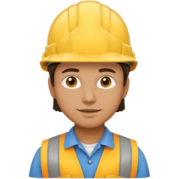 worker in a yellow helmet emoji