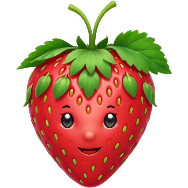 strawberry front the mic with hat emoji