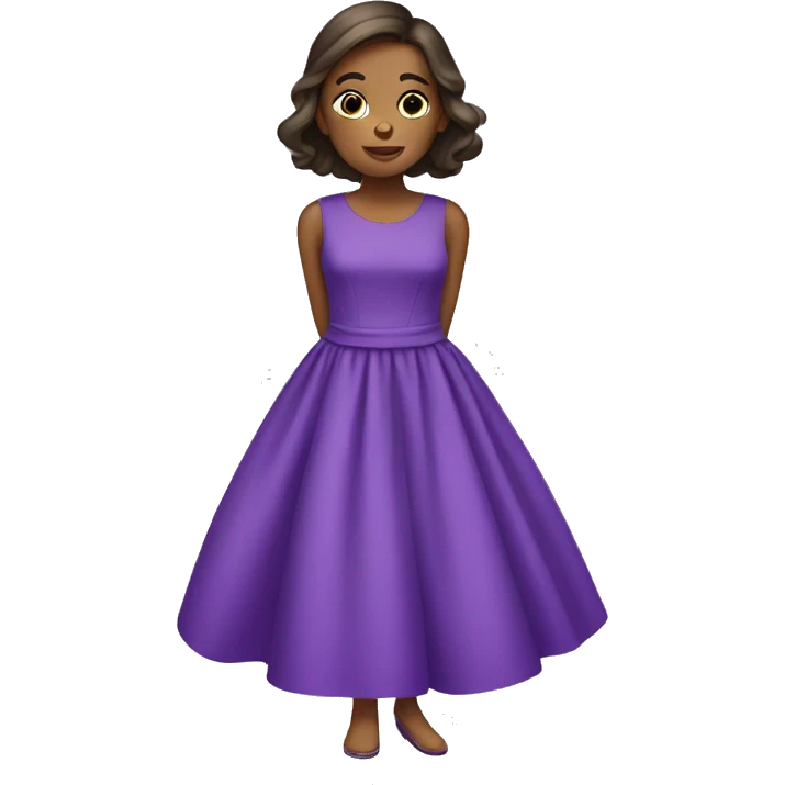 Violet dress emoji
