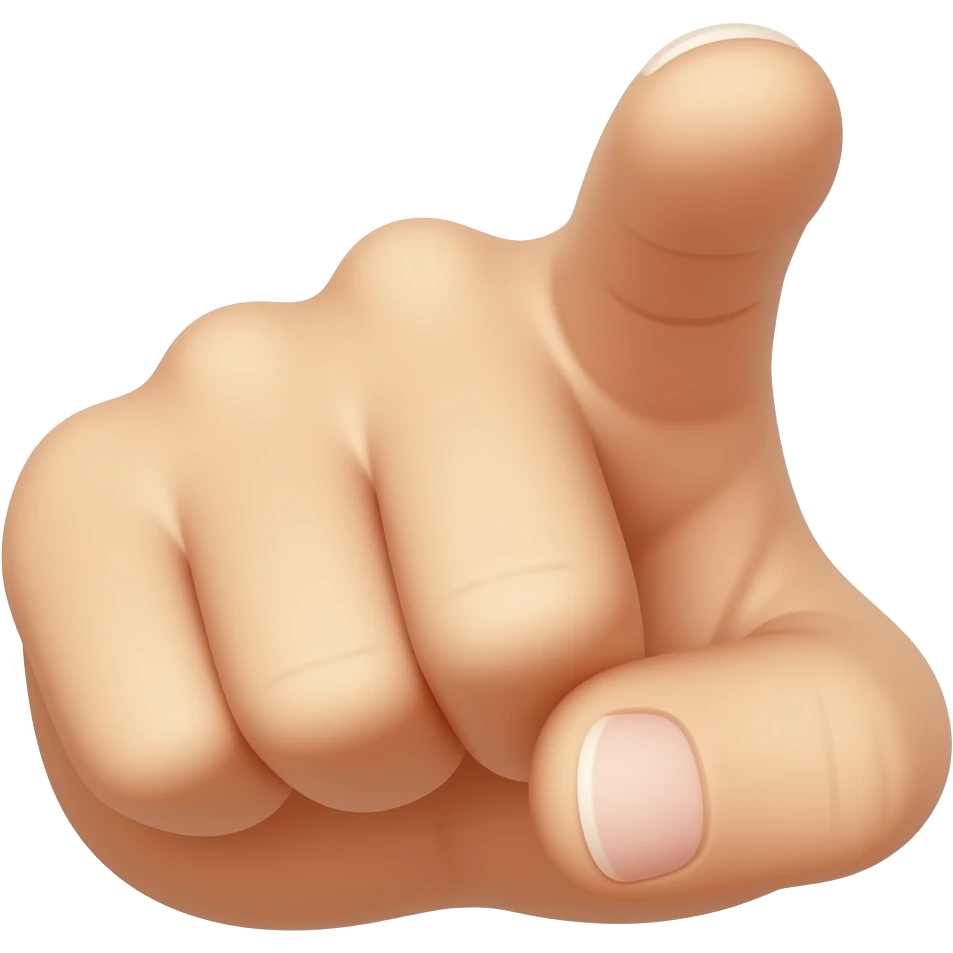 يد بتشاور عليا بالسبابه الي الامام emoji