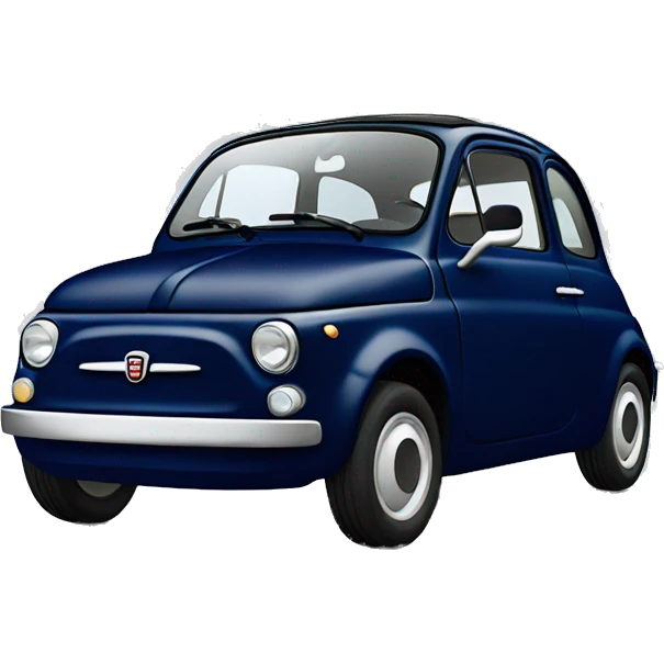 Navy fiat 500 2019 model emoji