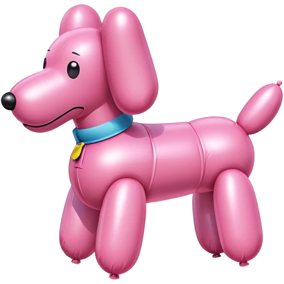spam meat pink balloon dog emoji