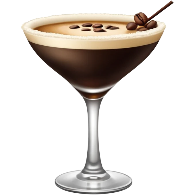 espresso martini cocktail ultra hd k emoji