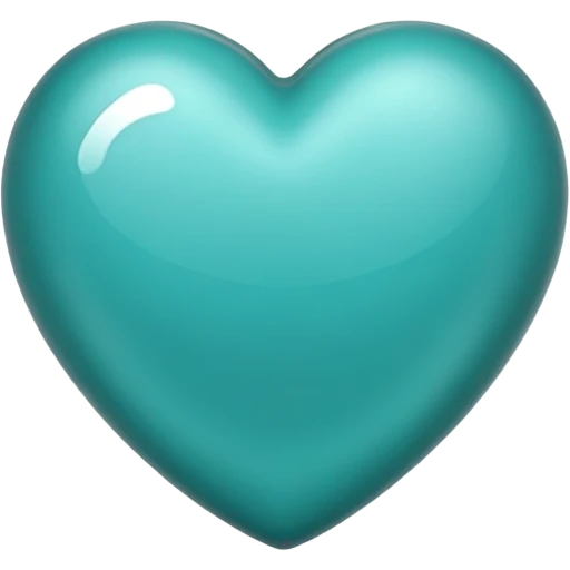 Teal Heart emoji