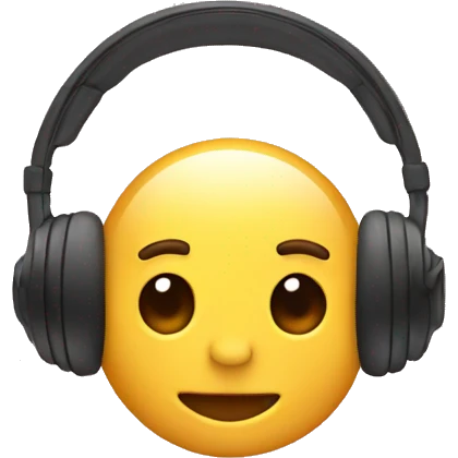 Headphones with bow emoji