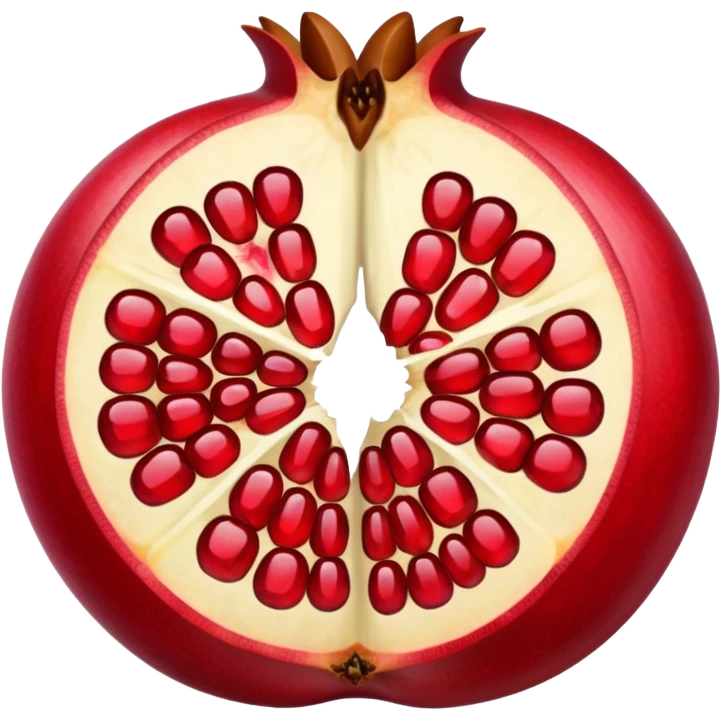 pomegranate sliced emoji
