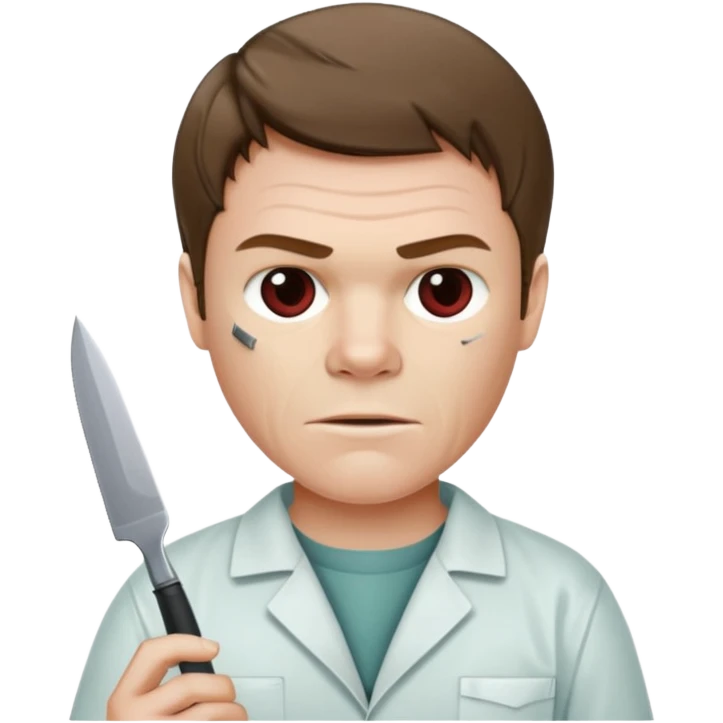 dexter Morgan with scalpel knife emoji