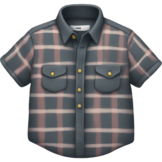 Plaid shirt emoji