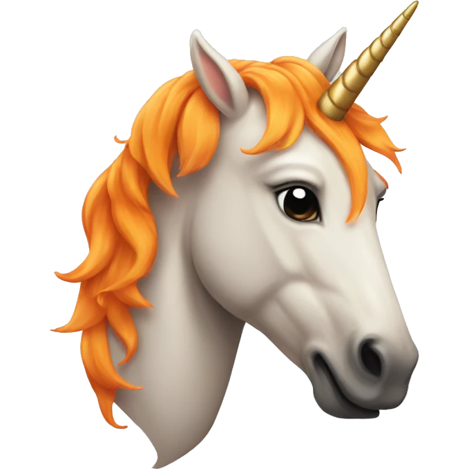 orange unicorn  emoji