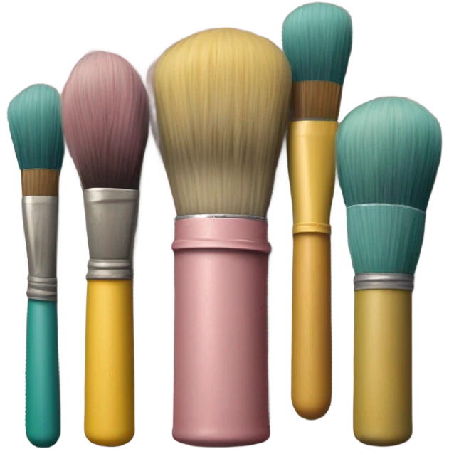vintage palette and artist's brush emoji