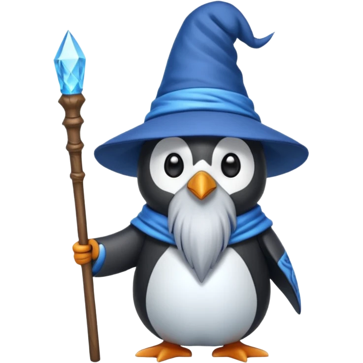 Penguin Wizard emoji