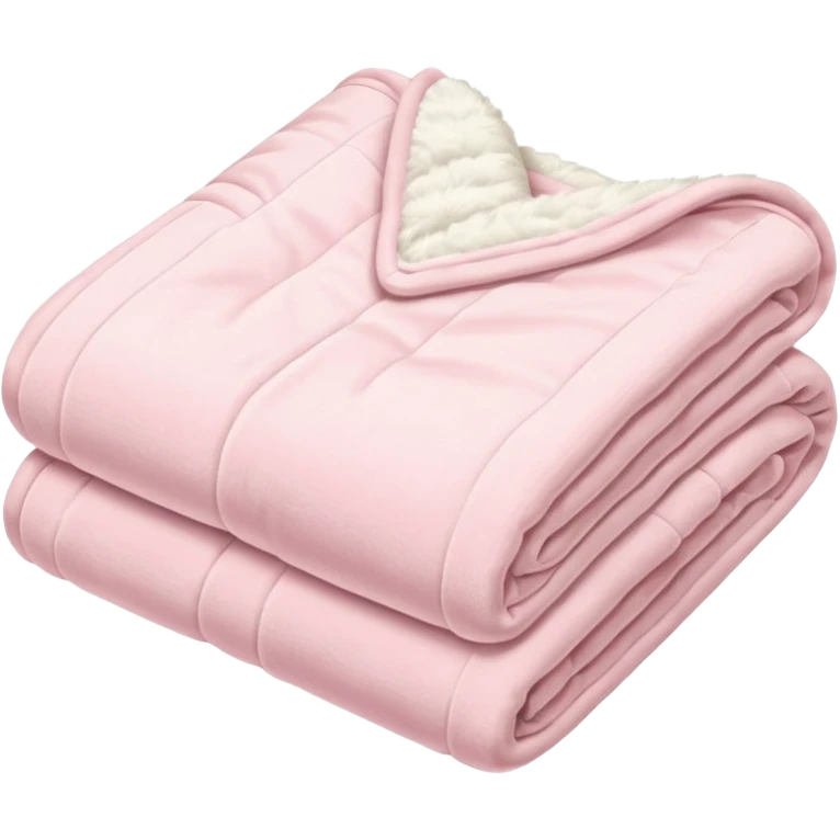 Light pink folded blanket emoji