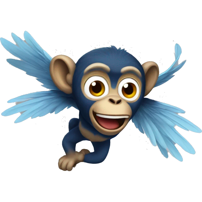 Flying monkey  emoji