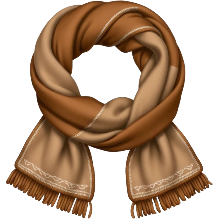 a brown scarf emoji